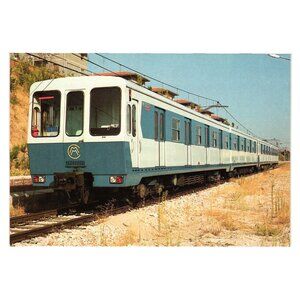 Compañía Metropolitana De Madrid Postcard 1981 M-5027 Series M-5130 Train CAF